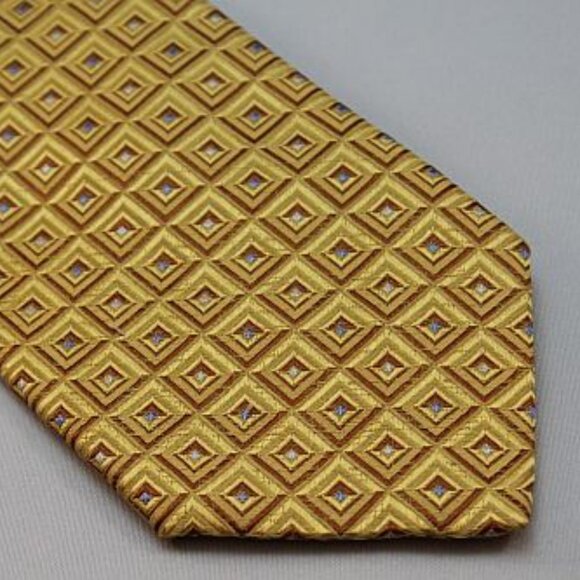 NEW Lanae Joy Silk Tie - Exclusive Private Label -  Gold Silver - Picture 2 of 4